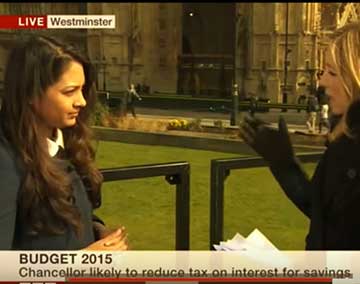 BBC News: 2015 Budget - Darshana Ubl representing British SME's